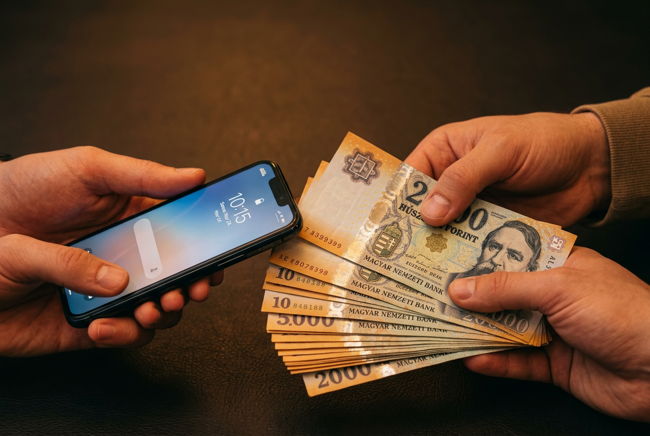 Telefon átadása készpénzért — Mobil Birodalom felvásárlás